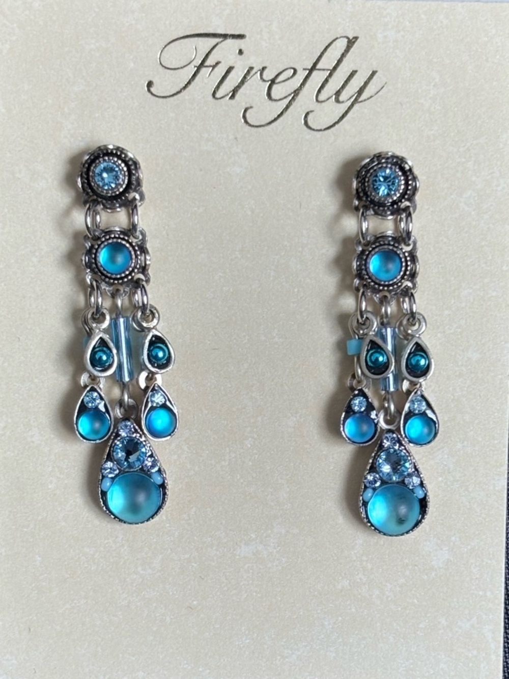 Mosaic Moonlight Earrings by Firefly Jewelry